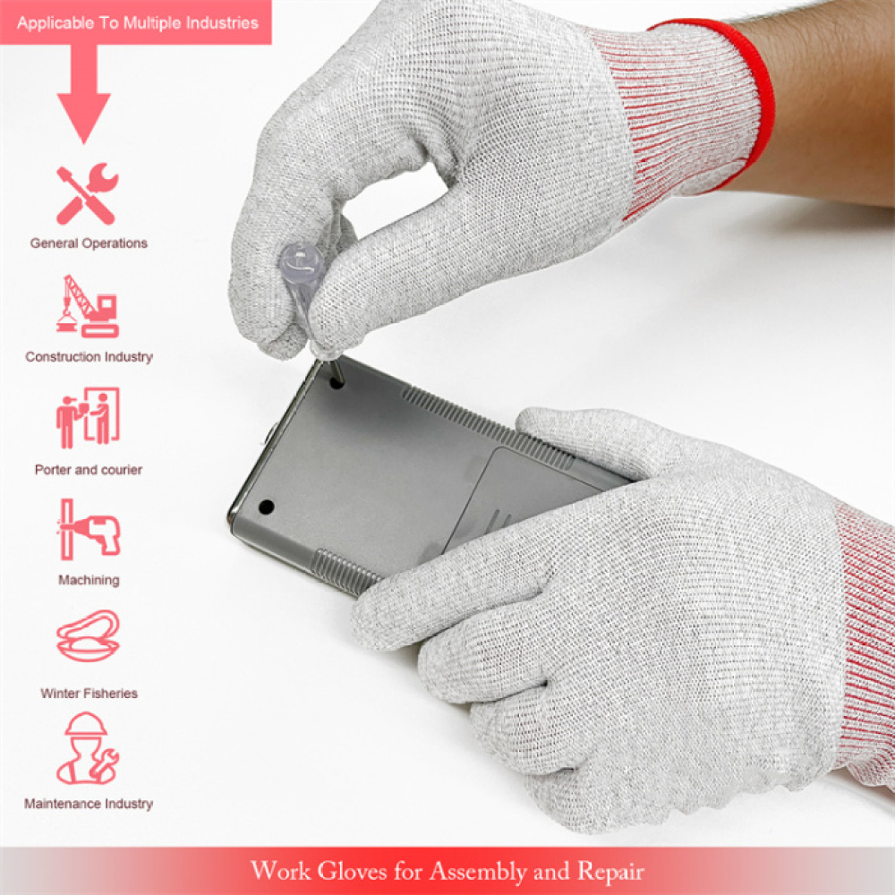 Ravoony Plus Carbon Fiber Motorcycle Vehicle Vinyl Wrap Gloves