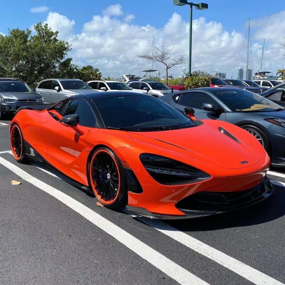 Ravoony Plus Fluorescent Orange Car Vinyl Wrap