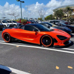 Ravoony Plus Fluorescent Orange Car Vinyl Wrap