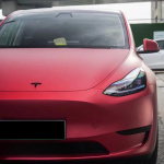 Ravoony Plus Matte Chrome Red Vinyl Car Wrap