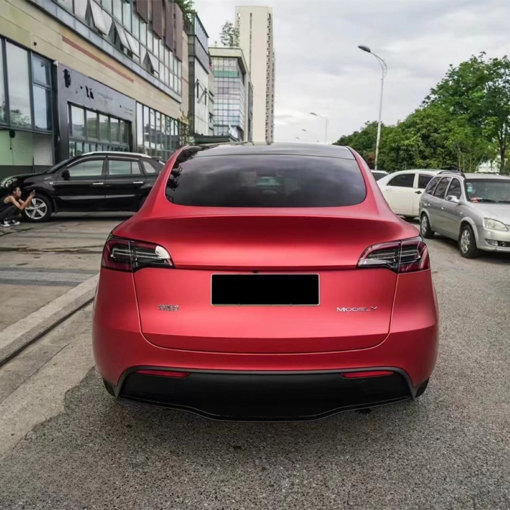 Ravoony Plus Matte Chrome Red Vinyl Car Wrap