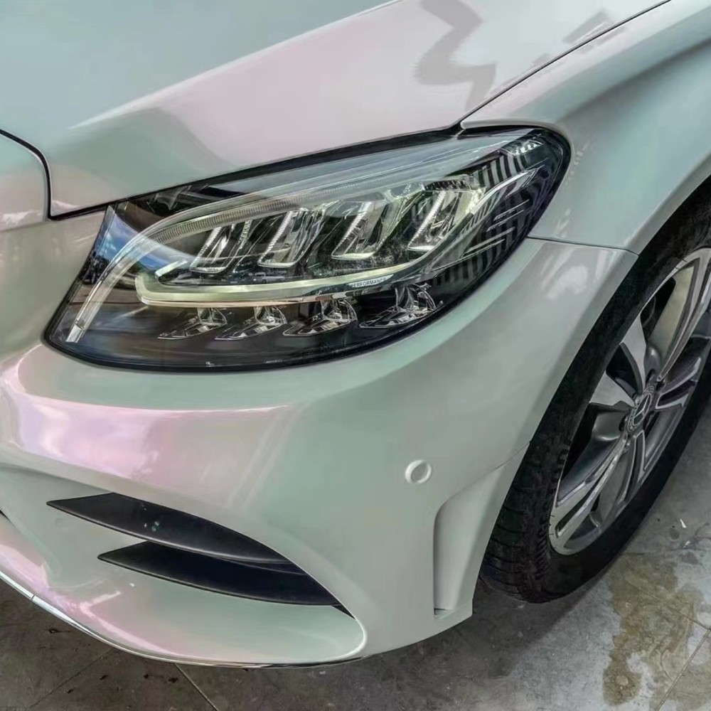  Ravoony Plus Glossy White to Pink Car Wrap