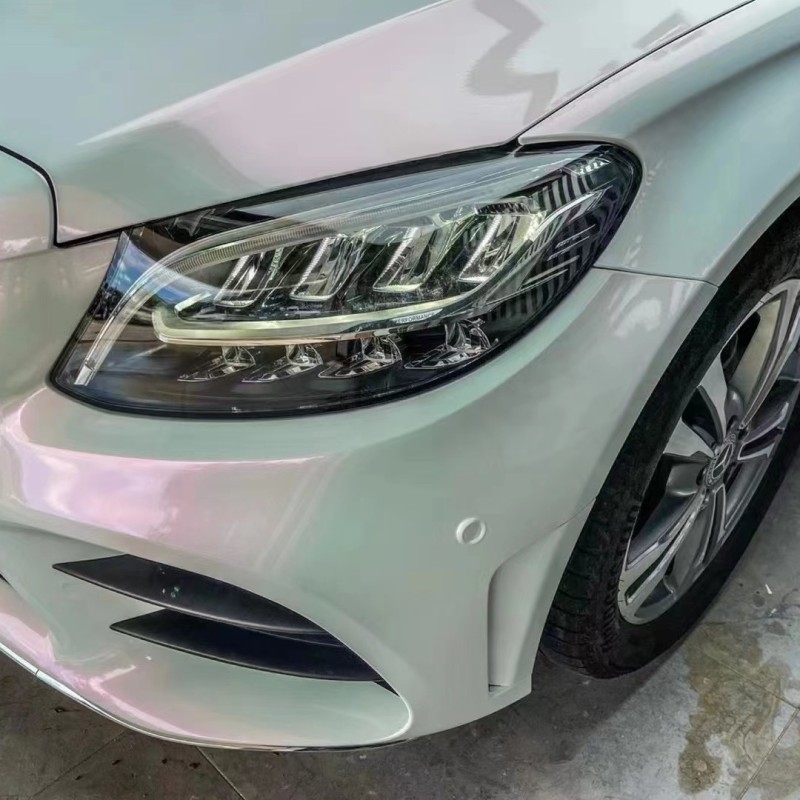  Ravoony Plus Glossy White to Pink Car Wrap