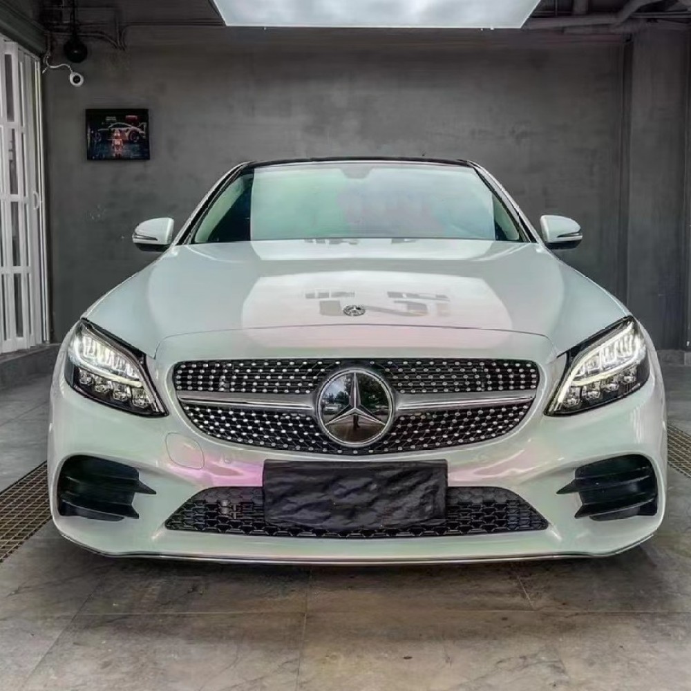  Ravoony Plus Glossy White to Pink Car Wrap