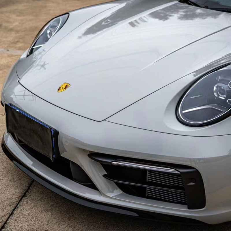 Ravoony Plus PET Porsche Grey Car Vinyl Wrap