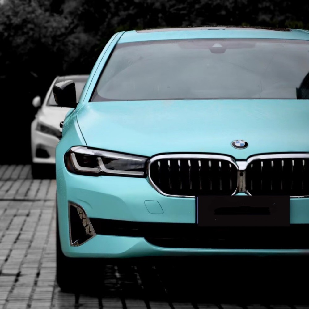 Ravoony Plus Pure Metal Tiffany Blue Car Wrap