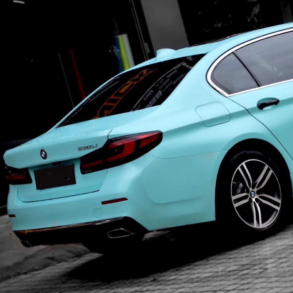 Ravoony Plus Pure Metal Tiffany Blue Car Wrap