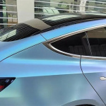Ravoony Plus Matte Diamond Grey Blue Car Vinyl Wrap