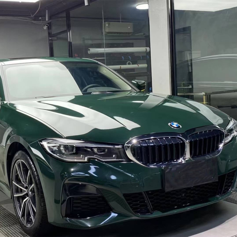 Ravoony Plus PET Glossy Viridis Green Car Vinyl Wrap