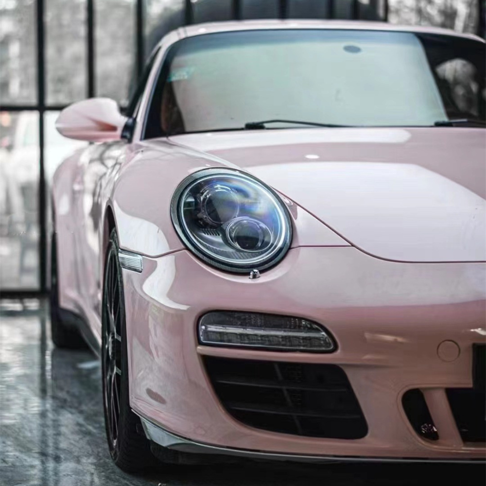 Ravoony Plus PET Glossy Baby Pink Car Vinyl Wrap