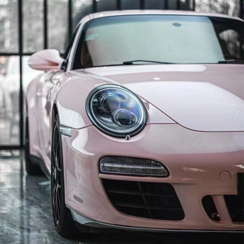 Ravoony Plus PET Glossy Baby Pink Car Vinyl Wrap