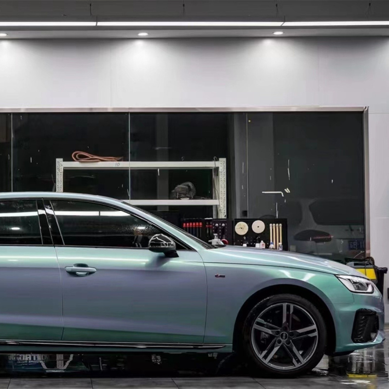 Ravoony Plus Twin Candy Grey Green Color Fliper Car Wrap