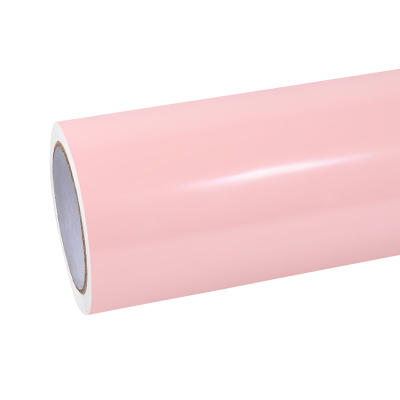 Ravoony Plus PET Glossy Baby Pink Car Vinyl Wrap 01