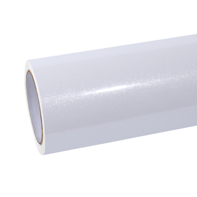 Ravoony Plus Sparkle White Car Vinyl Wrap 01