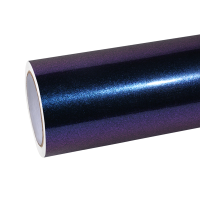Ravoony Plus Purple And Blue Chameleon Car Wrap 01