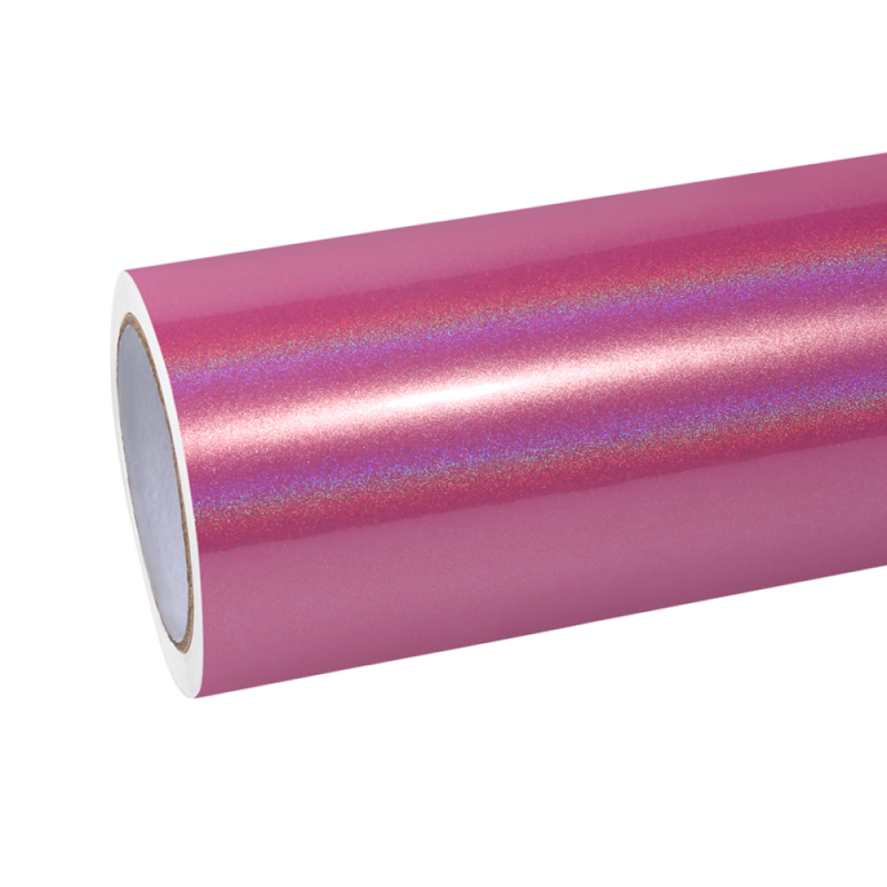 Ravoony Plus Glossy Laser Pink Car Vinyl Wrap