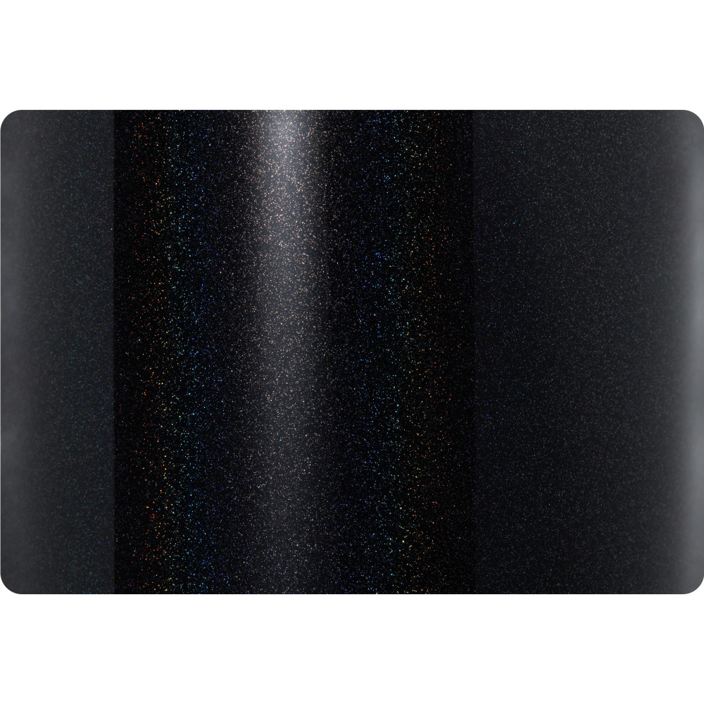 Ravoony Plus Glossy Laser Black Car Vinyl Wrap