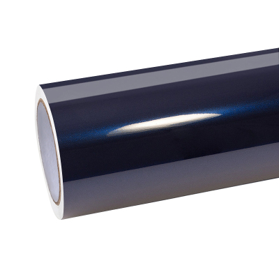 Ravoony Basic Gloss Diamond Black Fantasy Blue Car Vinyl Wrap 01