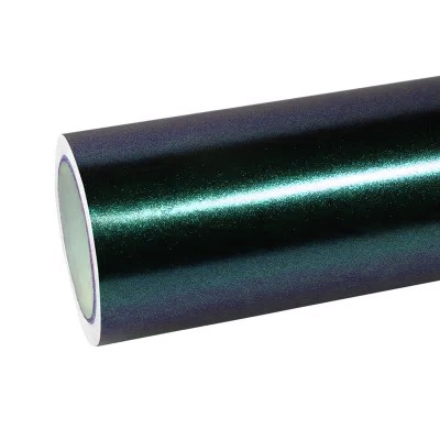 Ravoony Plus Glossy Diamond Purple Green Vinyl Car Wrap 01