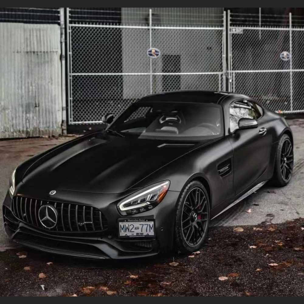 Ravoony Plus Matte Black Car Vinyl Wrap