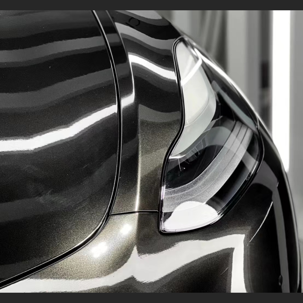 Ravoony Plus Glossy Metal Paint Black Car Wrap