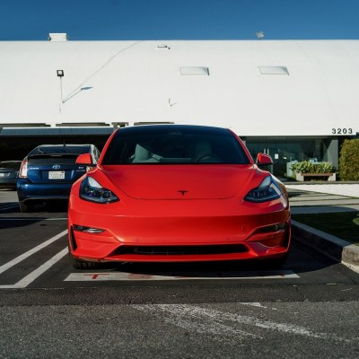 Ravoony Plus Porsche Gloss Carmine Red Vinyl Car Wrap Mazda Wrap 02