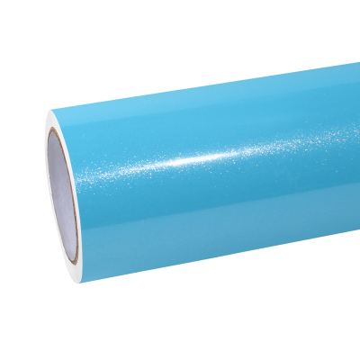 Ravoony Plus Sparkle Sky Blue Vinyl Car Wrap 01