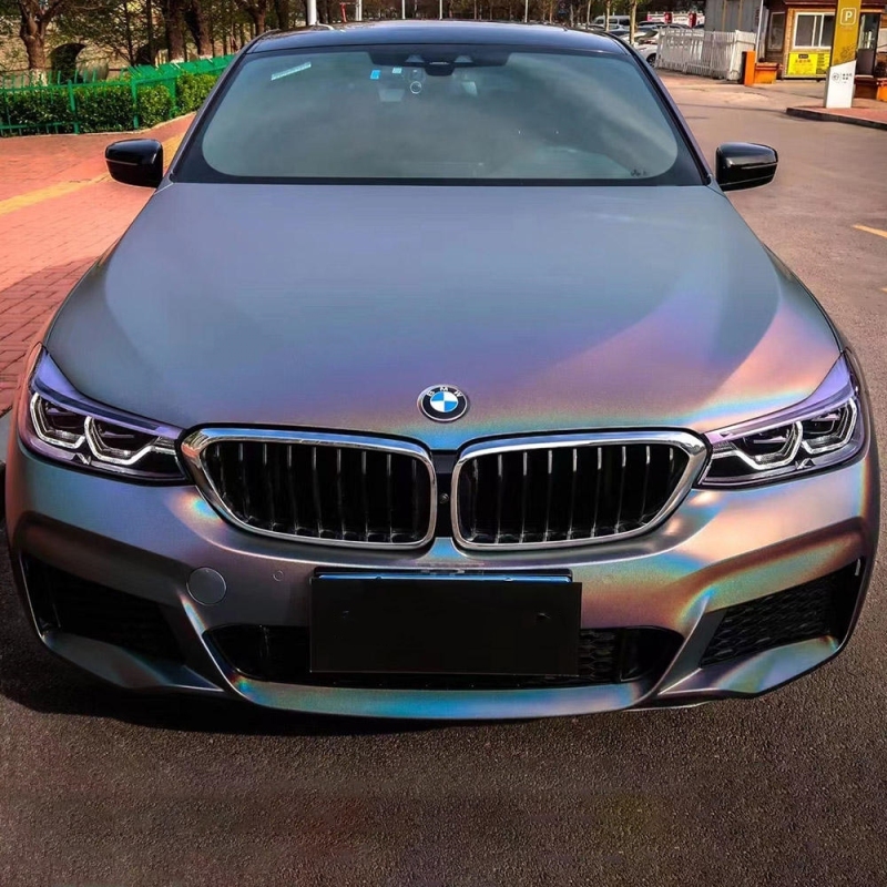 Ravoony Plus Ultimate Flat Laser Grey Car Vinyl Wrap 