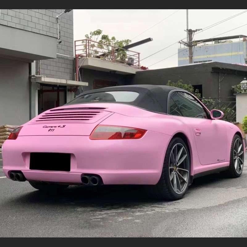 Ravoony Plus Matte Ceramic Barbie Pink Vinyl Car Wrap