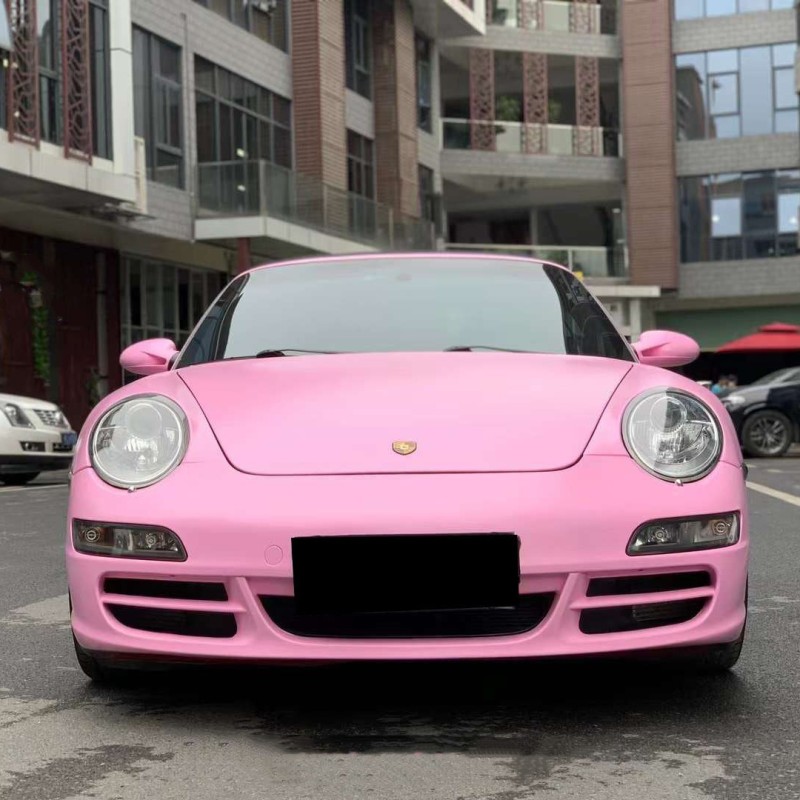 Ravoony Plus Matte Ceramic Barbie Pink Vinyl Car Wrap