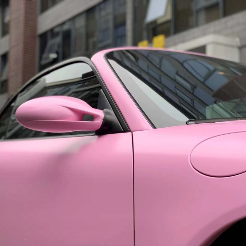 Ravoony Plus Matte Ceramic Barbie Pink Vinyl Car Wrap