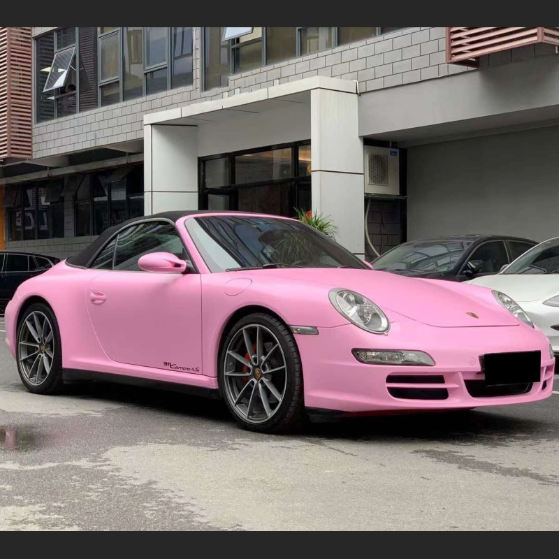 Ravoony Plus Matte Ceramic Barbie Pink Vinyl Car Wrap