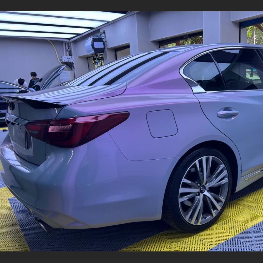Ravoony Plus Twin Candy Grey Purple Color Fliper Car Wrap Audi Q3 Wrap