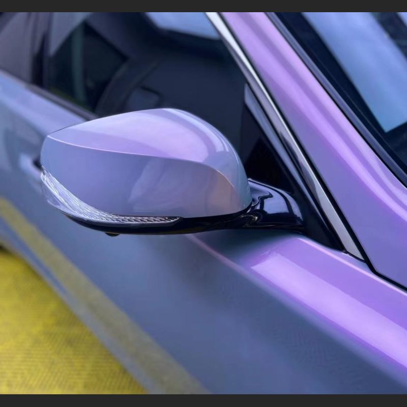Ravoony Plus Twin Candy Grey Purple Color Fliper Car Wrap Audi Q3 Wrap