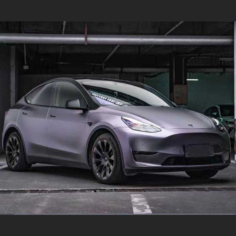 Ravoony Plus NIO Matte Capri Purple Grey Car Vinyl Wrap