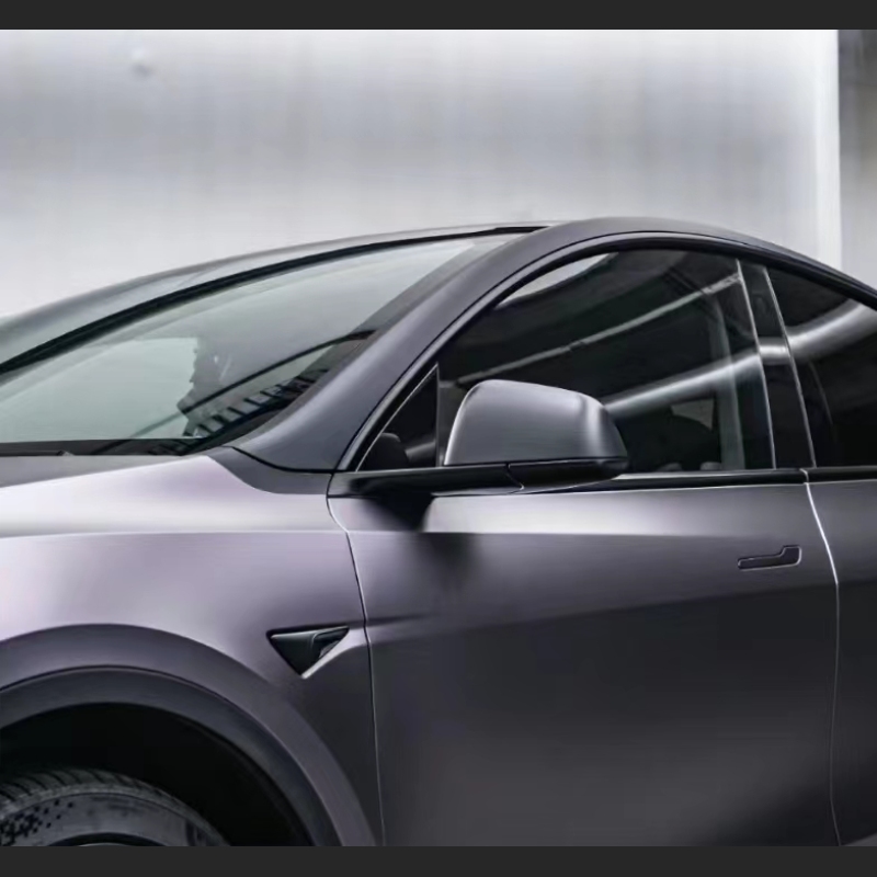 Ravoony Plus NIO Matte Capri Purple Grey Car Vinyl Wrap