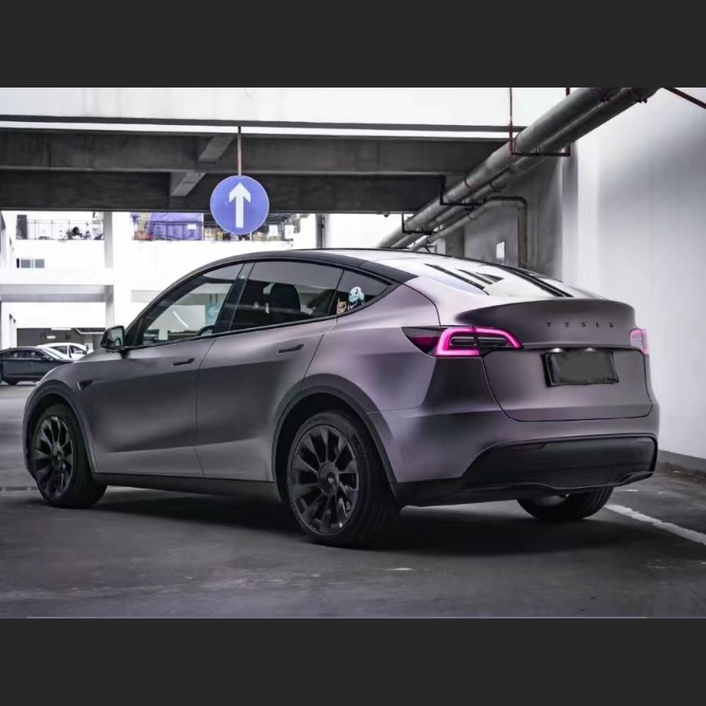 Ravoony Plus NIO Matte Capri Purple Grey Car Vinyl Wrap