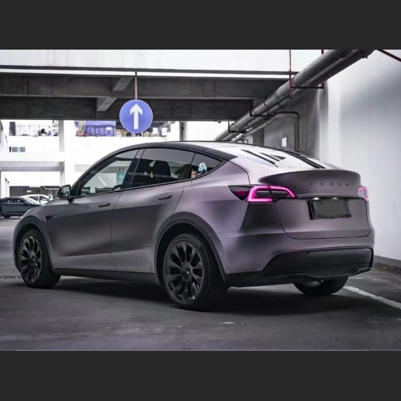 Ravoony Plus NIO Matte Capri Purple Grey Car Vinyl Wrap
