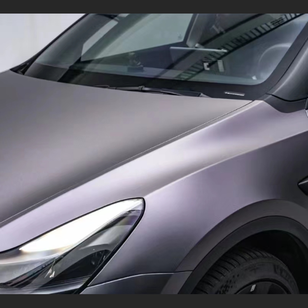 Ravoony Plus NIO Matte Capri Purple Grey Car Vinyl Wrap