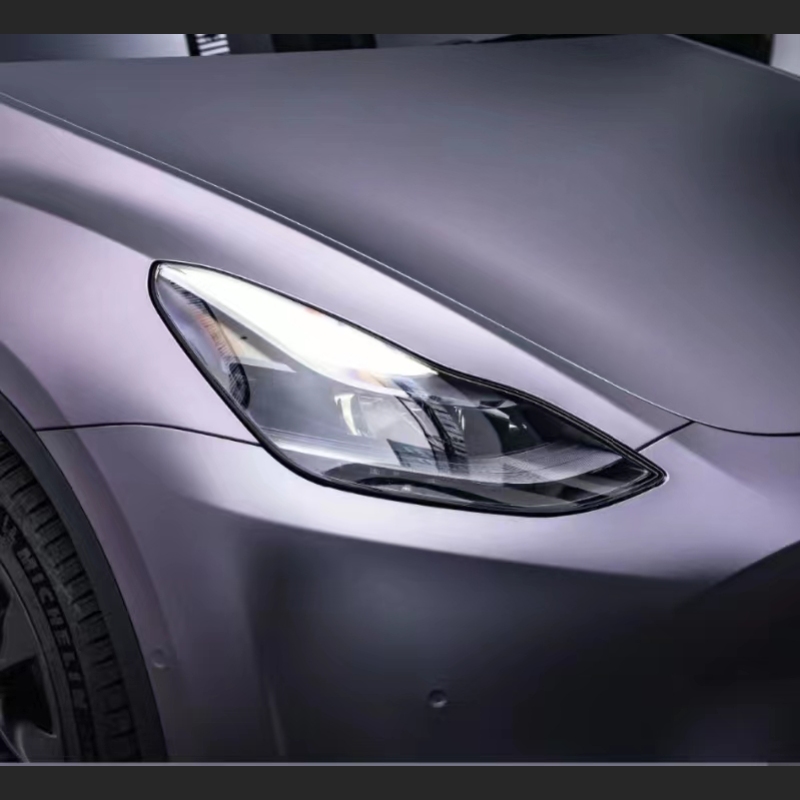 Ravoony Plus NIO Matte Capri Purple Grey Car Vinyl Wrap
