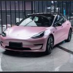 Ravoony Plus Pure Metal Cherry Pink Car Vinyl Wrap