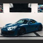Ravoony Plus Glossy Porsche Deep Blue Car Vinyl Wrap