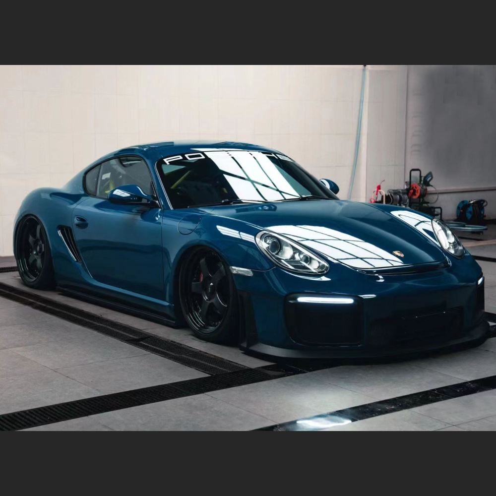 Ravoony Plus Glossy Porsche Deep Blue Car Vinyl Wrap
