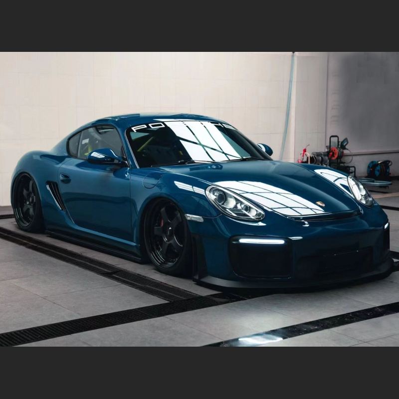 Ravoony Plus Glossy Porsche Deep Blue Car Vinyl Wrap