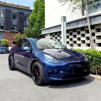 Ravoony Plus PET BMW Gloss Phytonic Blue Vinyl Car Wrap 02