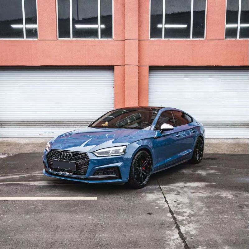 Ravoony Plus Porsche Gloss Neptune Blue Vinyl Car Wrap