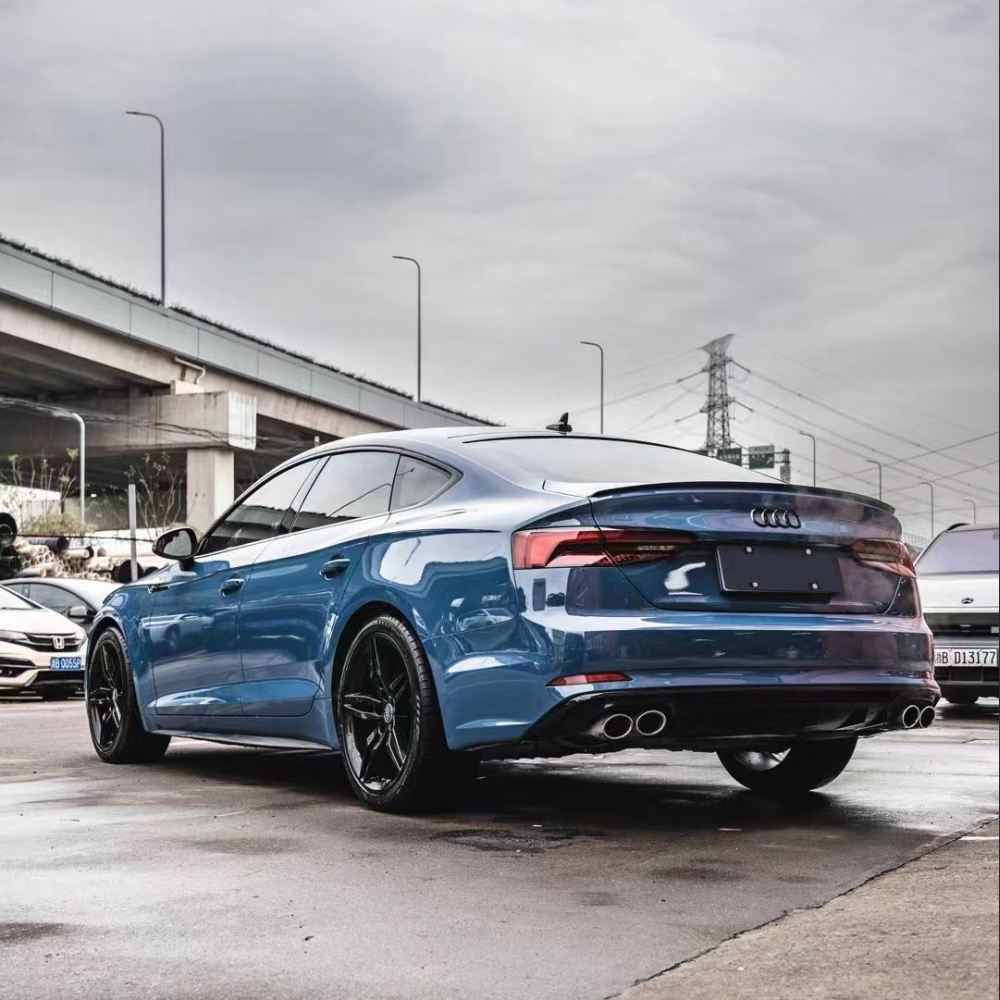 Ravoony Plus Porsche Gloss Neptune Blue Vinyl Car Wrap
