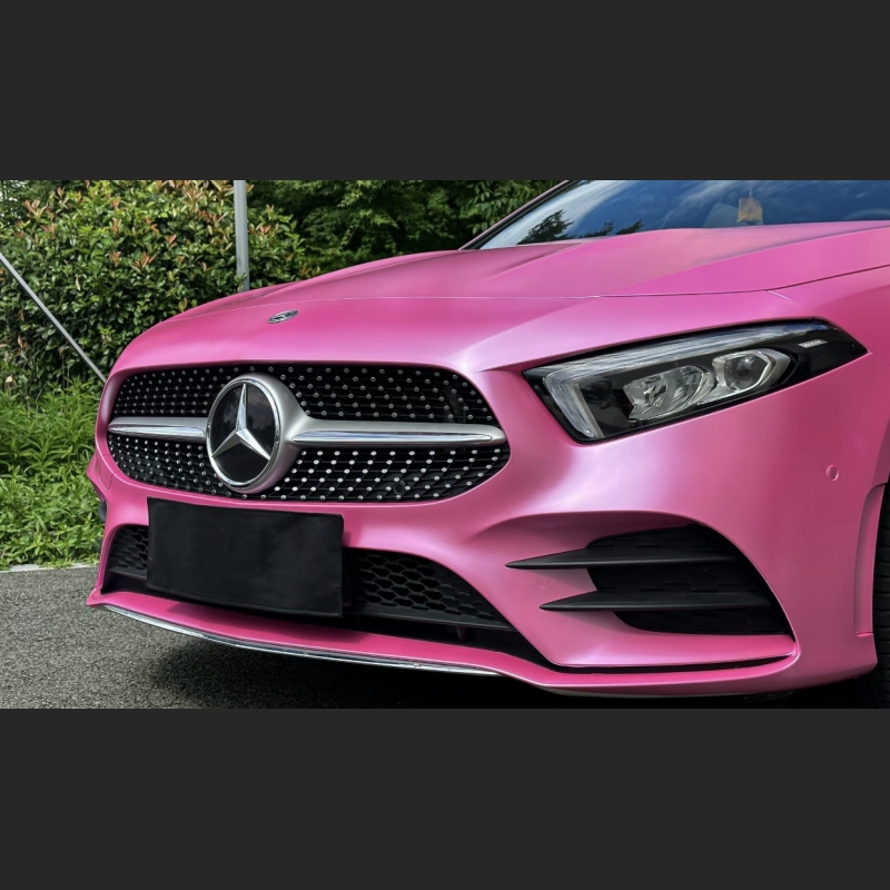 Ravoony Plus Pure Metal Princess Pink Car Vinyl Wrap