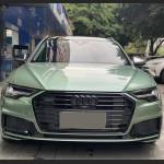 Ravoony Plus Ferrari Gloss Verde Francesca Green Vinyl Car Wrap Audi A6 Wrap