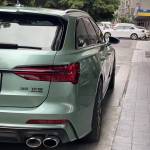 Ravoony Plus Ferrari Gloss Verde Francesca Green Vinyl Car Wrap Audi A6 Wrap